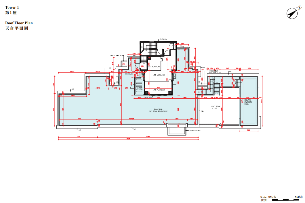 富豪・山峰 平面圖則 獨立洋房平面圖
